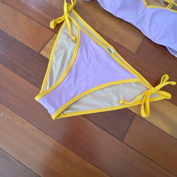 Old Navy Purple Bathing Suit size medium two tone - Picture 3 of 6